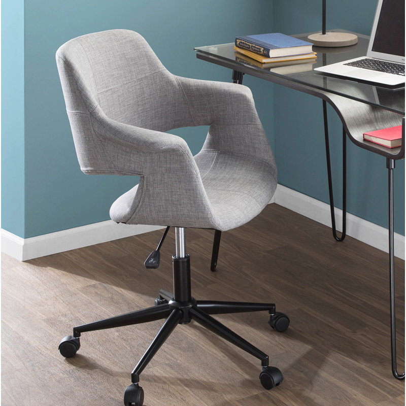 Polyester Blend Task Chair, Gray