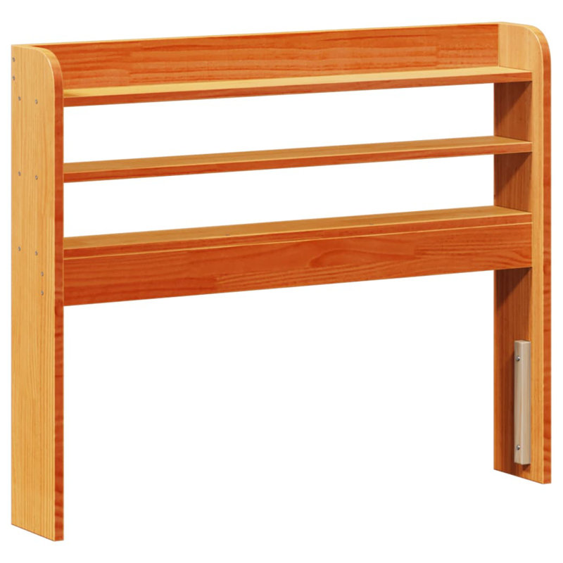 Solid Wood Headboard, 100 x 200 cm, Wax Brown
