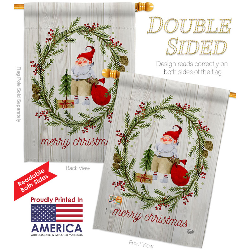 Double Sided 40'' H x 28'' W Polyester House Flag