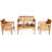 Bovina Acacia 8 - Person Patio Conversation Set with Cushions