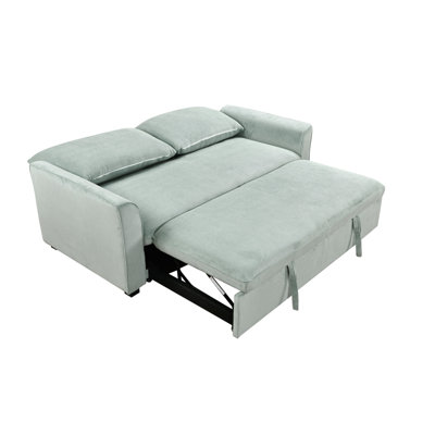 78 Inch 3 In 1 Convertible Sleeper Sofa Bed, Modern Fabric Loveseat Futon Sofa Couch W/Pullout Bed, Small Love Seat Lounge Sofa W/Reclining Backrest, -  Latitude RunÂ®, 8484ADC03F8D451F952AC383DCC56F89