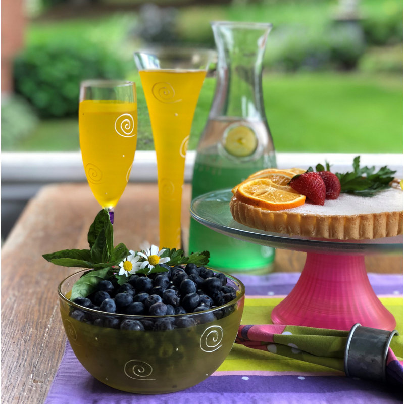 Flûte en verre Hanovre, Jaune