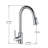 Pull Down Single Handle  Kitchen sink Faucet in Chrome-111996135