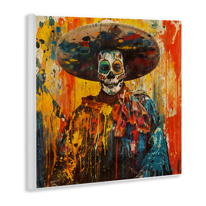 Plaque murale vibrante du Jour des Morts, design par Marta Wiley