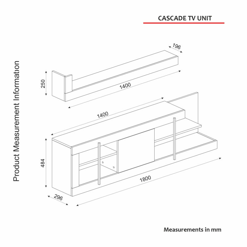 Bardhyle TV Stand for TVs up to 65"