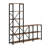70.87" Tall 6-Tier Rustic Ladder Corner Etagere Bookshelf  for Living room, Office,  Kitchen