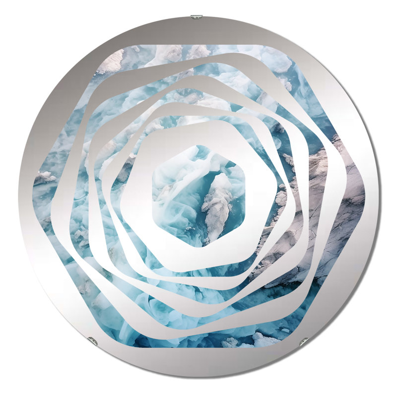 Caoilte - Miroir décoratif Amorphe, 23,6 po x 23,6 po
