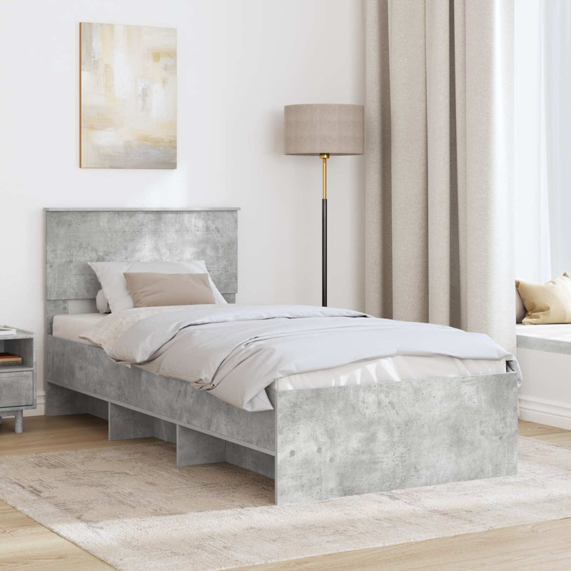 Bed, Small Single (2'6), Concrete Grey