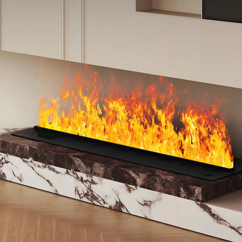 Humidificateur encastré 27,56 "pour foyer, humidificateur décoratif pour le salon, 6.3" H x 27.56" W x 9.45" D