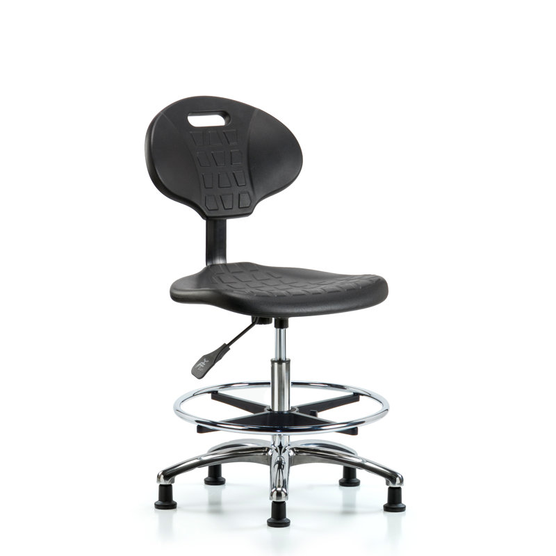 Chaise de dessin Bonnie, Sans accoudoirs, Noir, Roulettes