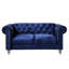 Causeuse en velours Anina