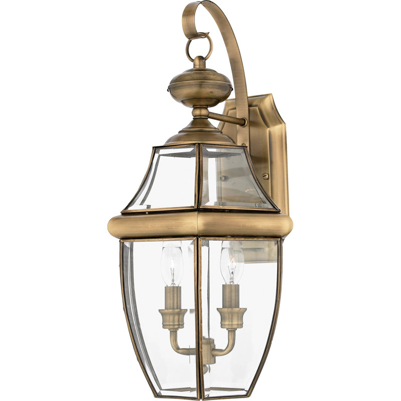 Newbury Wall Light, Antique Brass