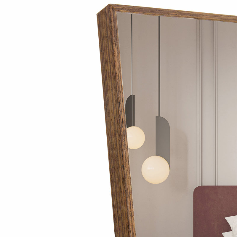 Miroir pleine grandeur brun