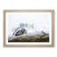 The Swiss Alps with a Flock of Birds in Abstract - Framed Print-55770997-55770998