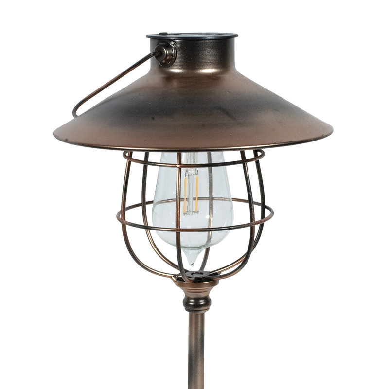 Thompson 8.25'' Solar Powered Outdoor Floor Lamp, Copper