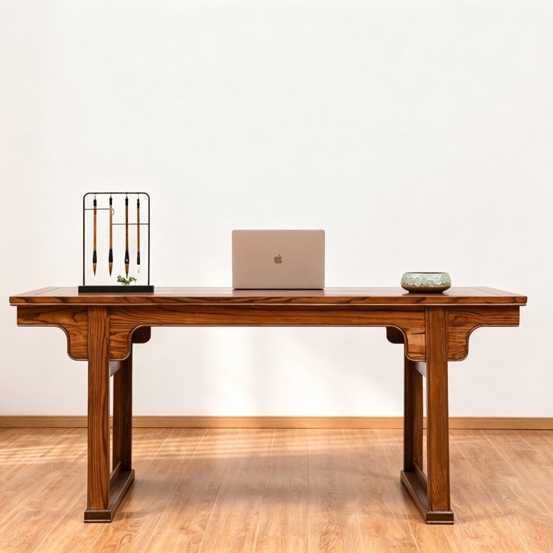 New Chinese-Style Solid Wood Office Desk
