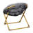 23" Kids Cozy Mini Folding Saucer Chair, Faux Fur Moon Chair for Toddlers and Bedroom-1607251583