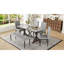 Ensemble de table de salle à manger ergonomique moderne en pierre frittée pour réunions de famille