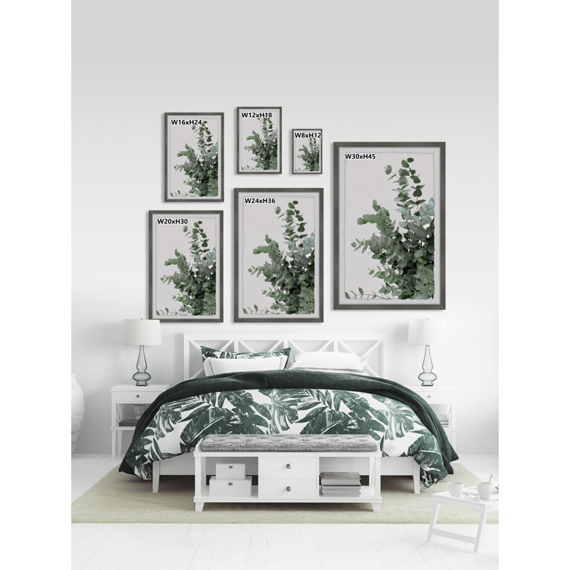 « evergreen buisson »-reproduction de photo sur papier encadrée, H 36 po x l 24 po x P 1,5 po