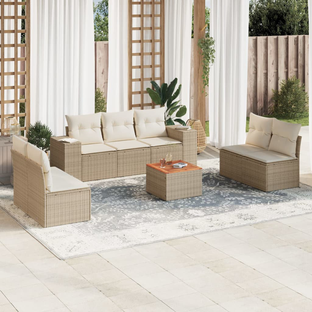 83 cm breites Outdoor-Sitzgruppen-Set Raynna mit Kissen