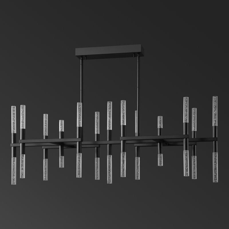 Evaria 26 - Light LED Chandelier, Matte Black