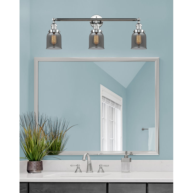 3 - Light Dimmable Bath Bar, Polished Chrome