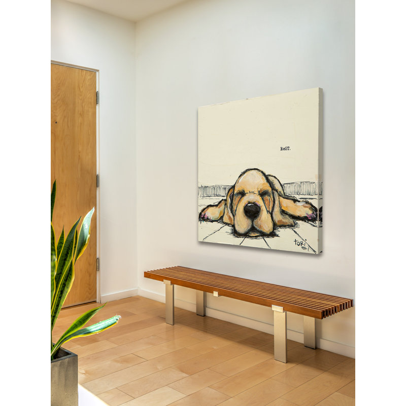" Rest ", 18" H x 18" W x 1.5" D