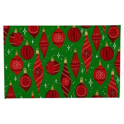 Ornaments Holiday Bath Mat