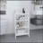 Linen Cabinet 29.7"H, Four Shelves, Vertical, White-2044927906