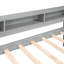 Lit de jour simple TG gris avec 2 gigognes, 3 rangements et installation, charge incluse-129631027