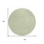 Tapis rond 8 po Sage
