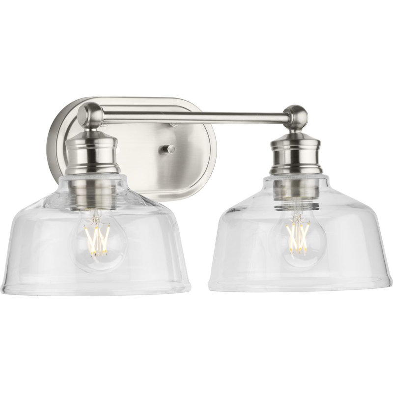 Leone 36" Vanity Light, Brushed Nickel, 2 Lights