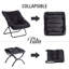 Fauteuil Saucer avec repose-pieds, chaise d'appoint pliante en fausse fourrure-92360806