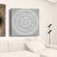 «Boho White Mandala», impression murale sans cadre