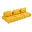 Jaune 90 pouces, sièges confortables spacieux partout, coussin à ressorts 3, assemblage facile, design moderne de style Mid-Century à longues places,-752352808-752352809-752352815