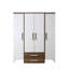 Peninsula 4 Door Manufactured Wood Wardrobe