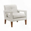 Chaise d'appoint de style Mid-Century de 29 po Eleena - Chenille-1240744101