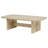 Beige Oak Coastal Rectangular Cocktail Coffee Table