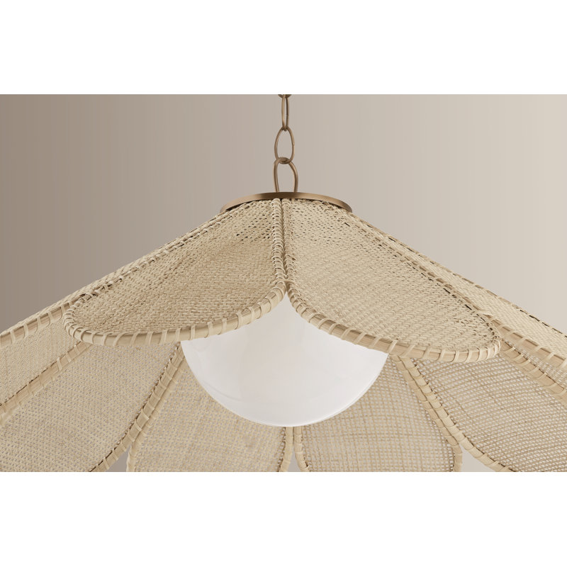 Petal Pendant by Lauren Liess x Troy, 19.5" H x 6" W x 0.75" D, 25W