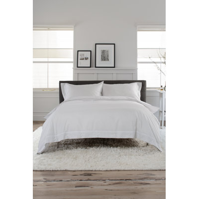The Lyndon Company Southport Grey 100% Cotton Cuffed Finish Duvet Cov Cotton Gingham Duvet Cover Set with Pillowcases