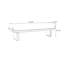 Banc rembourré en bois massif blanc-1679029937