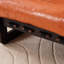 Méridienne orange avec assise en forme de nuage, structure en bois d'hévéa, traitement à l'épreuve de l'assemblage, assemblage rapide, amovible de style médiéval en métal, rembourrage en polypropylène, hydrofuge-515316308