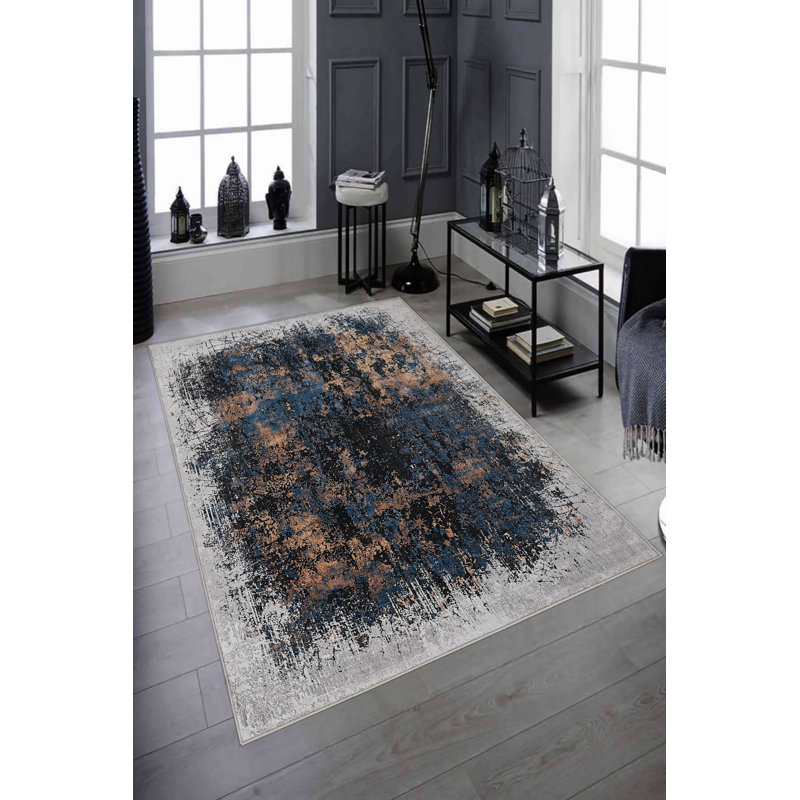 Eco-Friendly Hall Carpet, 100% Polyester, 31.5 x 59.1 inches | Antibacterial & Machine Washable, Non-Slip PVC Dot Underside | 650 g/m², 0.2 inch Pile Height | Digital Printed Design for Modern Interiors