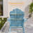 set of 2 HIPS Folding Adirondack Chair Adjustable Chair with Ottoman Fire Pit Patio Chair for Outdoor-112276575
