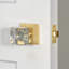 Viaggio Quadrato Rosette Privacy (Bed & Bath) with Quadrato Crystal Knob-1617290591-1617290588