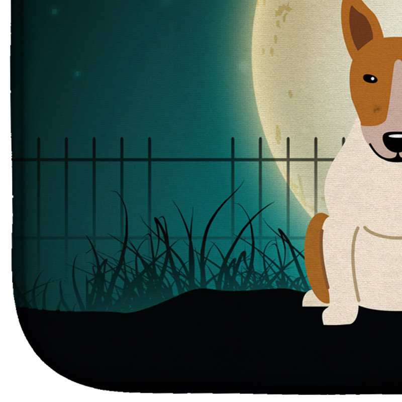 Tapis de séchage santaclara halloween effrayant terrier, Brun / Blanc