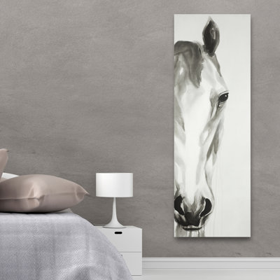 " Black And White Horse Face "