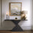 56" Liana Black Wood Console Table