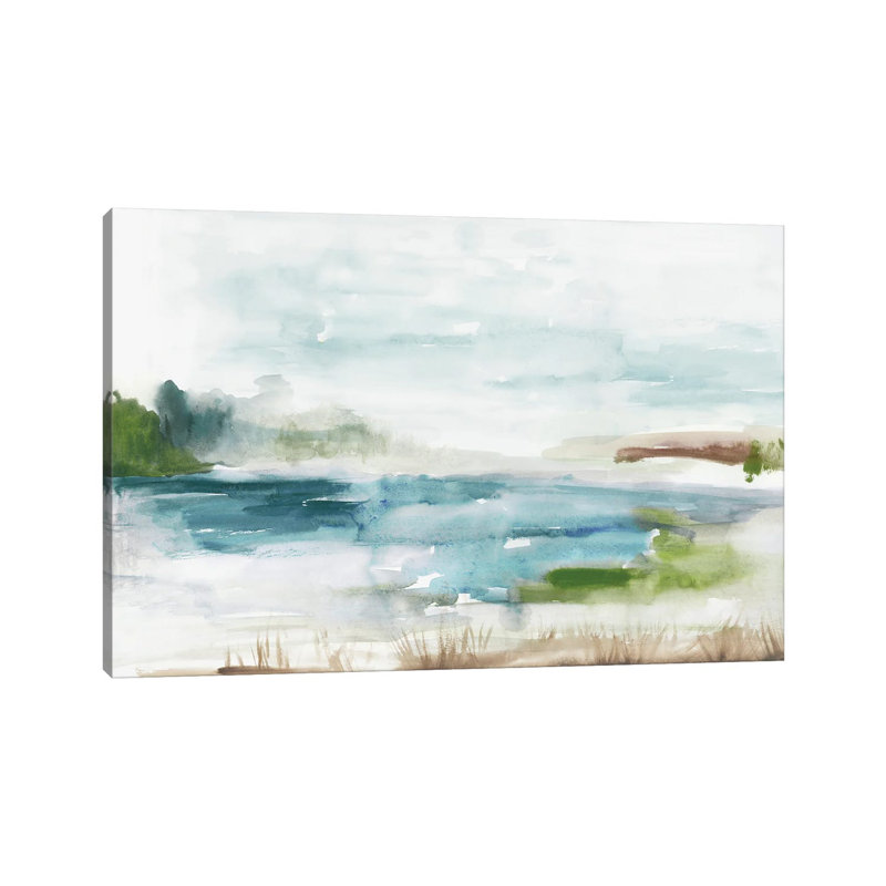 Watery Land by Tom Reeves - Wrapped Canvas Painting, 20.32 cm H x 30.48 cm W