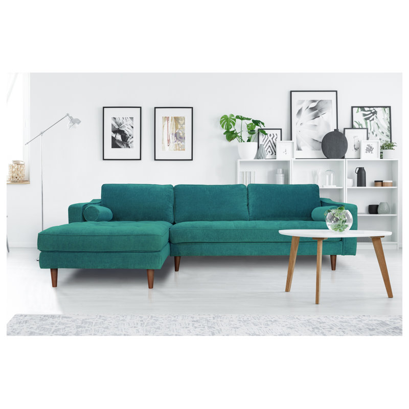 CANAPÉ D'ANGLE ANDERSON LAF - TURQUOISE
